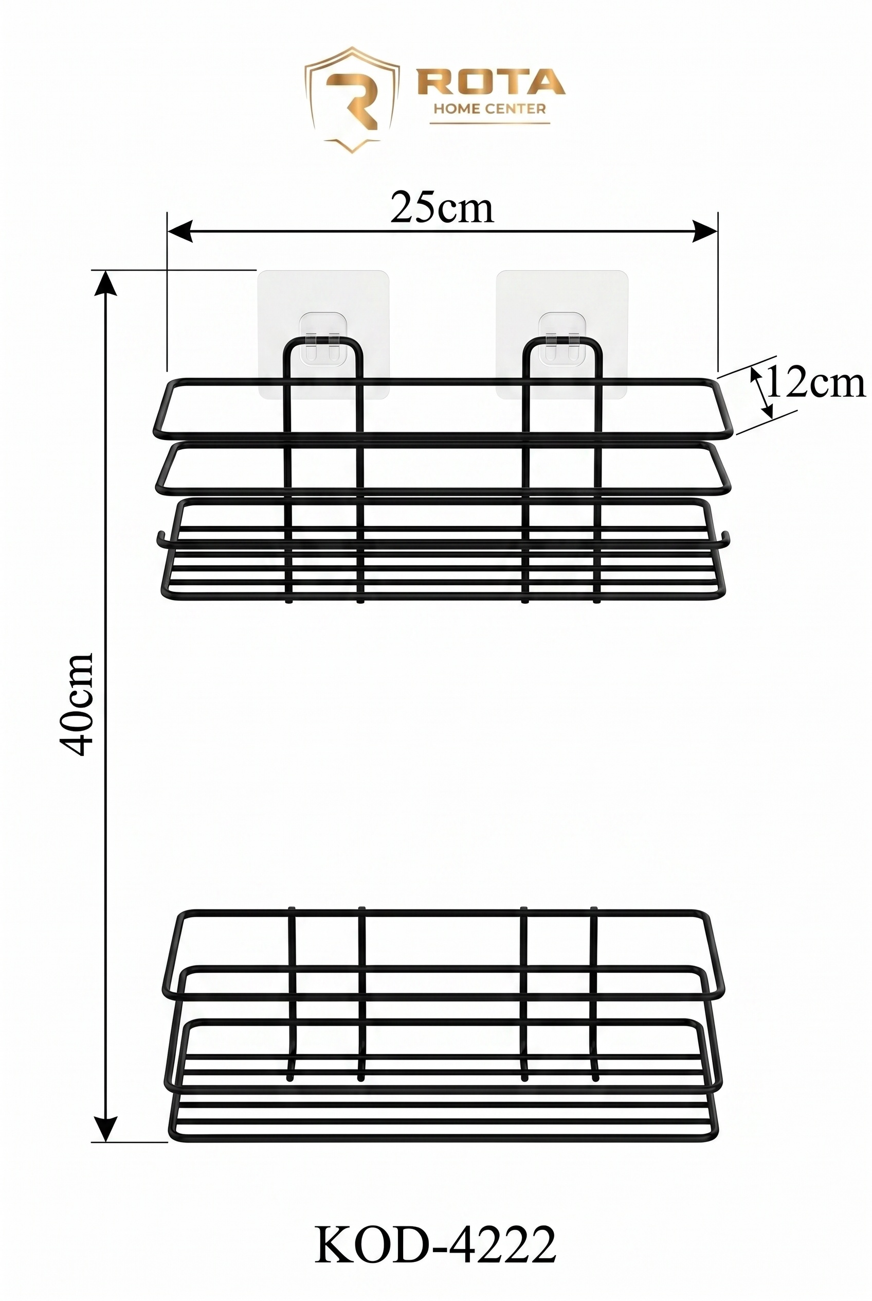 Filora Home Organisateur rectangulaire suspendu — dimensions et mesures du produit
