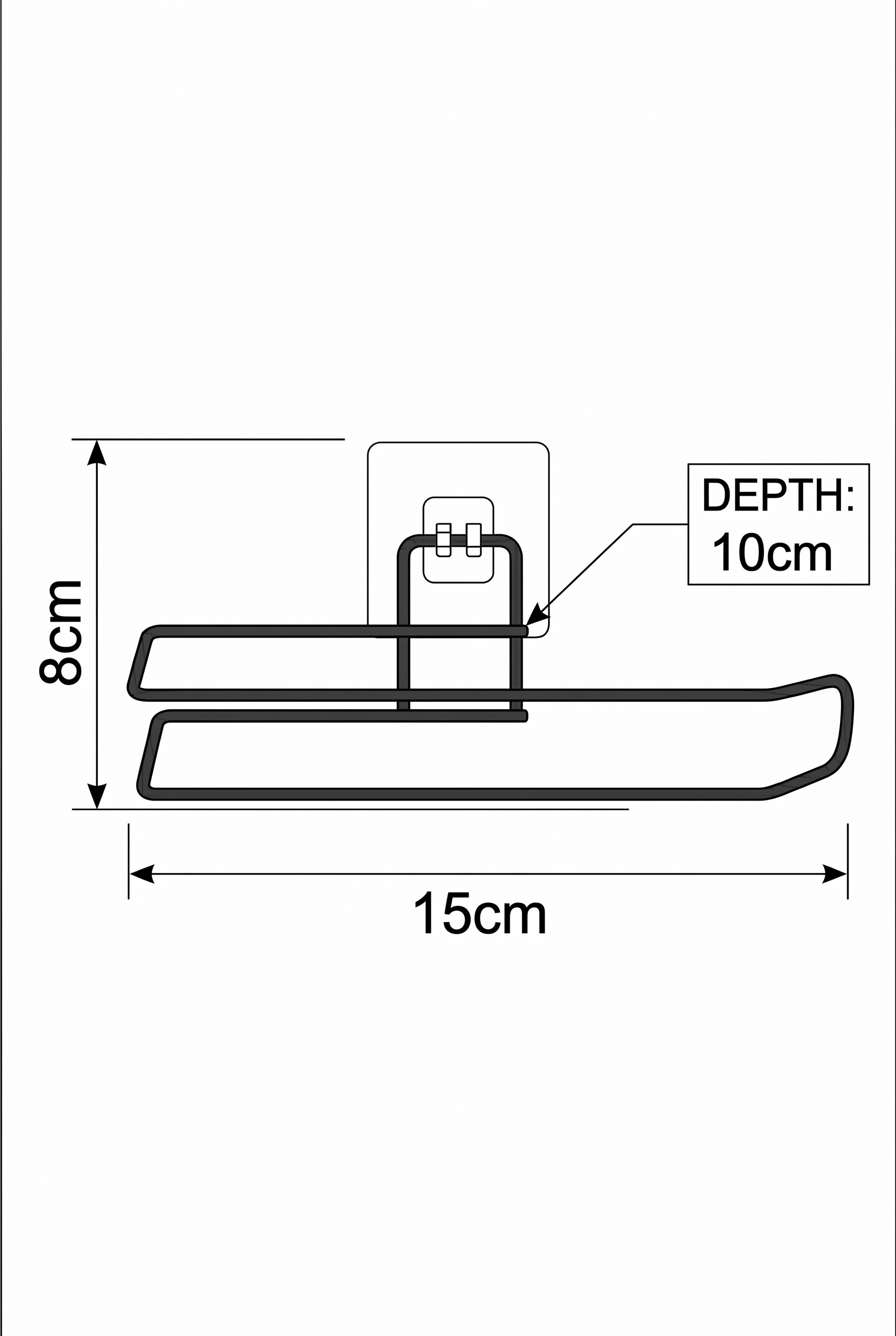 Filora Home Porte-essuie-tout simple — dimensions et mesures du produit