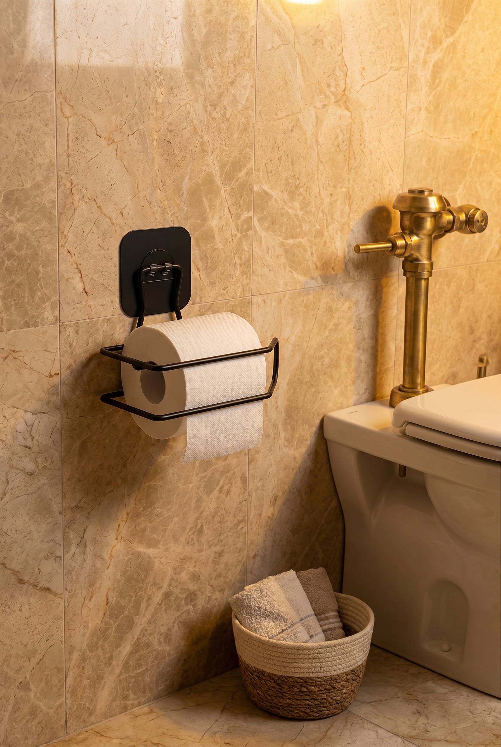 Filora Home Porte-papier toilette simple — dans une salle de bain turque
